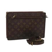 Pre-owned Canvas louis-vuitton-bags Louis Vuitton Vintage , Brown , Da...