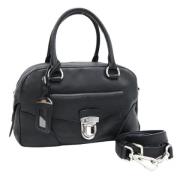 Pre-owned Leather prada-bags Prada Vintage , Black , Dames