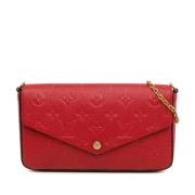 Pre-owned Leather shoulder-bags Louis Vuitton Vintage , Red , Dames