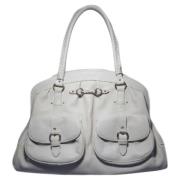 Pre-owned Leather dior-bags Dior Vintage , Gray , Dames