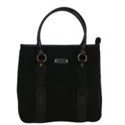 Pre-owned Canvas handbags Bvlgari Vintage , Black , Dames