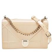 Pre-owned Leather dior-bags Dior Vintage , Beige , Dames