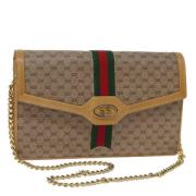 Pre-owned Canvas gucci-bags Gucci Vintage , Beige , Dames