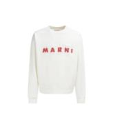 Biologisch Katoenen Wit Sweatshirt Marni , White , Heren