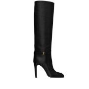 Linda 100mm Puntige Laarzen Saint Laurent , Black , Dames