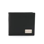 Pre-owned Leather wallets Bvlgari Vintage , Black , Dames