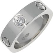 Pre-owned Metal rings Cartier Vintage , Gray , Dames