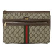 Pre-owned Canvas gucci-bags Gucci Vintage , Beige , Dames