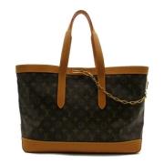 Pre-owned Canvas handbags Louis Vuitton Vintage , Brown , Dames