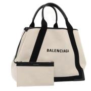 Pre-owned Canvas handbags Balenciaga Vintage , White , Dames