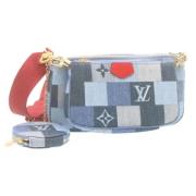 Pre-owned Canvas louis-vuitton-bags Louis Vuitton Vintage , Blue , Dam...