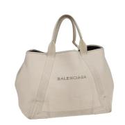 Pre-owned Leather handbags Balenciaga Vintage , Beige , Dames