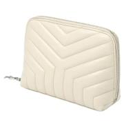 Pre-owned Leather pouches Yves Saint Laurent Vintage , White , Dames