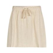 Linnenmix Strikband Rok Modström , Beige , Dames