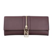 Bordeaux Synthetisch Leren Pochette Tas Elisabetta Franchi , Brown , D...