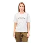 Witte T-shirt met voorlogo Jijil , White , Dames