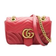 Pre-owned Leather gucci-bags Gucci Vintage , Red , Dames