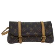 Pre-owned Canvas louis-vuitton-bags Louis Vuitton Vintage , Brown , Da...