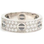 Pre-owned Metal rings Cartier Vintage , White , Heren