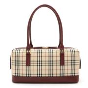 Pre-owned Canvas handbags Burberry Vintage , Beige , Dames