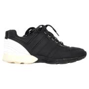 Pre-owned Leather sneakers Chanel Vintage , Black , Heren