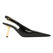 Elegante Slingback Hakken Saint Laurent , Black , Dames