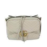 Pre-owned Leather gucci-bags Gucci Vintage , White , Dames