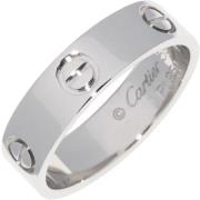 Pre-owned Metal rings Cartier Vintage , Gray , Dames