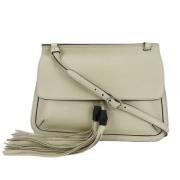 Pre-owned Leather gucci-bags Gucci Vintage , Beige , Dames