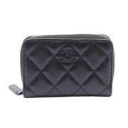 Pre-owned Fabric wallets Chanel Vintage , Black , Dames