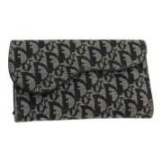 Pre-owned Canvas wallets Dior Vintage , Black , Dames