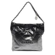 Pre-owned Leather handbags Chanel Vintage , Black , Dames