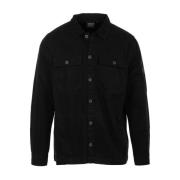 Zwarte Overshirt Overhemden Barbour , Black , Heren