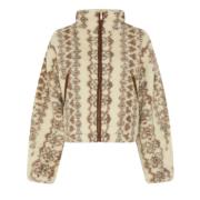 Faux Sheepskin Short Coat, Rits Sluiting Isabel Marant , Brown , Dames