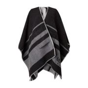 Grijze Gebreide Poncho met Zakken Max Mara , Multicolor , Dames