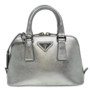 Pre-owned Leather prada-bags Prada Vintage , Gray , Dames