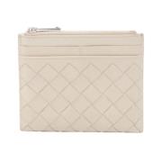 Pre-owned Leather wallets Bottega Veneta Vintage , Beige , Dames