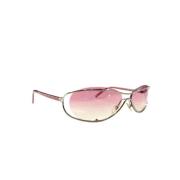 Pre-owned Metal sunglasses Chanel Vintage , Pink , Dames