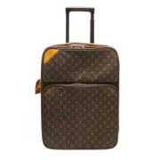 Pre-owned Leather travel-bags Louis Vuitton Vintage , Brown , Dames