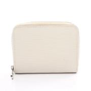 Pre-owned Leather wallets Louis Vuitton Vintage , White , Dames