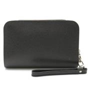 Pre-owned Leather clutches Louis Vuitton Vintage , Black , Dames