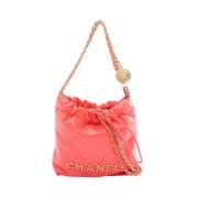 Pre-owned Leather chanel-bags Chanel Vintage , Pink , Dames