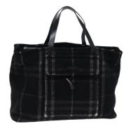 Pre-owned Wool handbags Burberry Vintage , Black , Dames