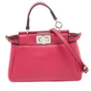 Pre-owned Leather fendi-bags Fendi Vintage , Pink , Dames