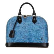 Pre-owned Denim handbags Louis Vuitton Vintage , Blue , Dames