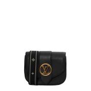 Pre-owned Leather louis-vuitton-bags Louis Vuitton Vintage , Black , D...