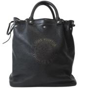 Pre-owned Leather totes Louis Vuitton Vintage , Black , Dames