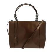 Pre-owned Leather dior-bags Dior Vintage , Brown , Dames