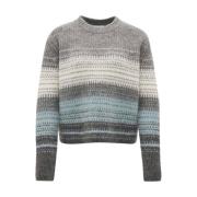 Stijlvolle Pullover met Uniek Ontwerp Opus , Multicolor , Dames