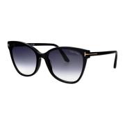 Stijlvolle ANI Zonnebril voor de Zomer Tom Ford , Black , Dames